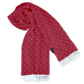 OXFORD MAROON SILK MEN SCARF